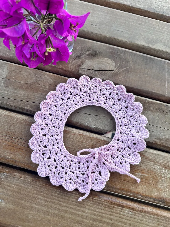 Easy Crochet Child Collar Pattern & Tutorial - PDF Download ENG