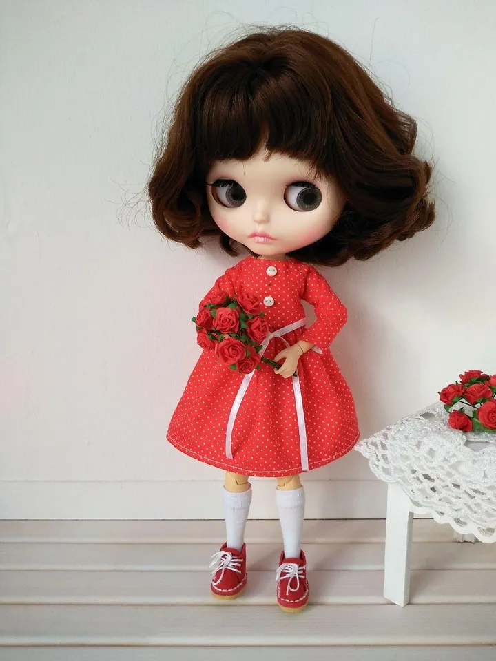 Dress pattern for Blythe dolls