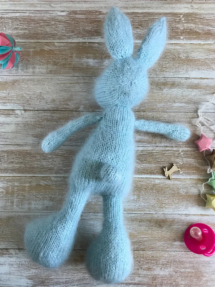 Bunny knitted toy