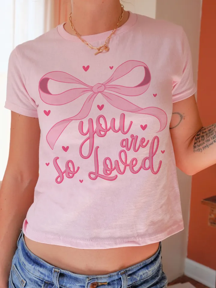 You are Loved Png, Christian Coquette Valentines Png, John 3:16 Png, Pink Valentines Day Png, Bible Verse Shirt Design, Valentine Hearts PNG