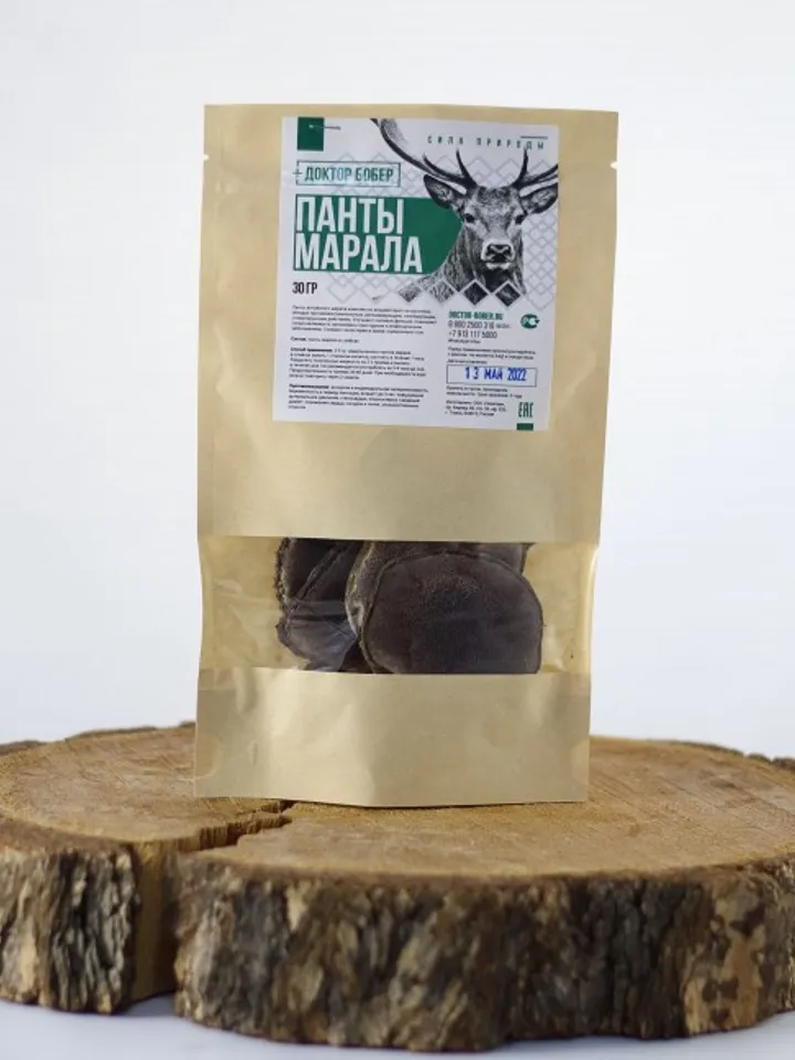 Dry slices of maral antlers, 30 gr.(1.01 oz)