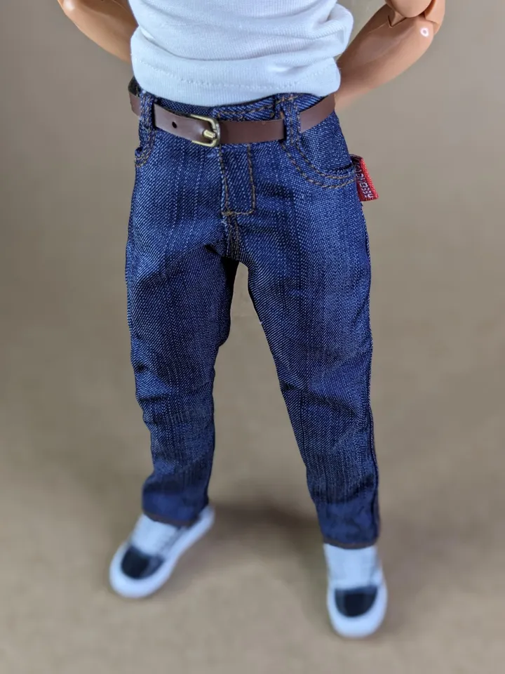 Classics blue jeans for 1/6 scale fashion male doll (Regular body)