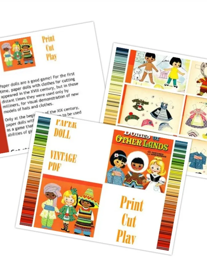 Paper Doll Other Lands Digital Download PDF