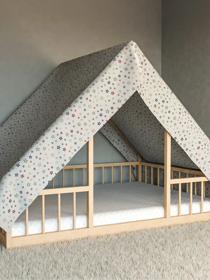 Montessori Floor House Bed Plan, Full Size, PDF, DIY