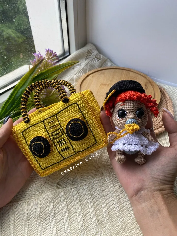 PDF Crochet Pattern Lol Baby Doll in Recorder, Small Toy Pattern, Amigurumi, Baby Doll Pattern, Amigurumi house pattern tutorial doll in Eng