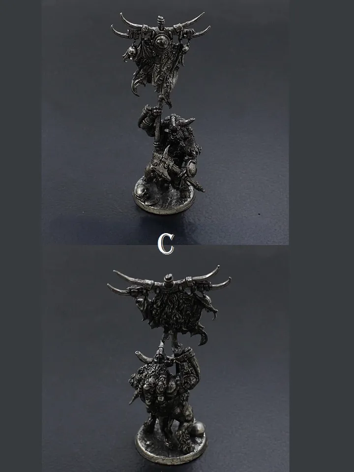 Tauren tribe, tin miniatures, tabletop wargaming fantasy miniature figures.