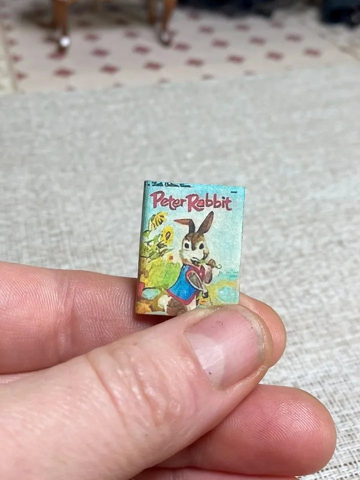 Miniature book for a doll. 1:12. Children's book for a dollhouse. Handmade.