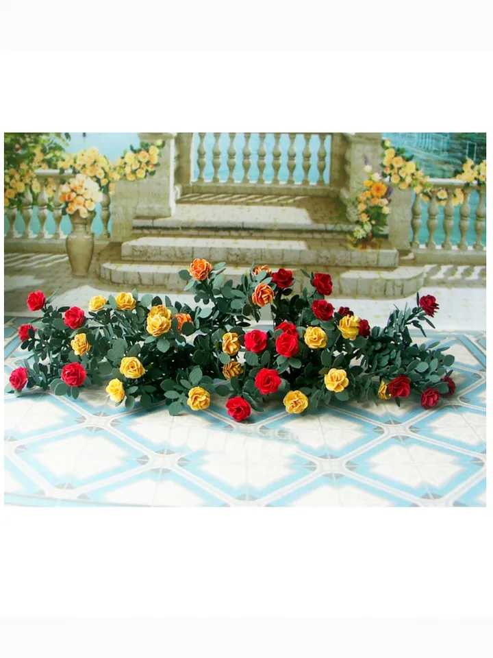 Rose bushes. Dollhouse miniature. 1:12. plants for a dollhouse.