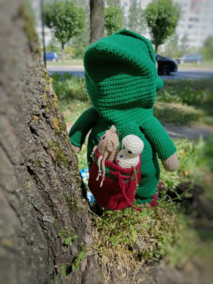 Teddy Bear Crochet Amigurumi interior handmade toy