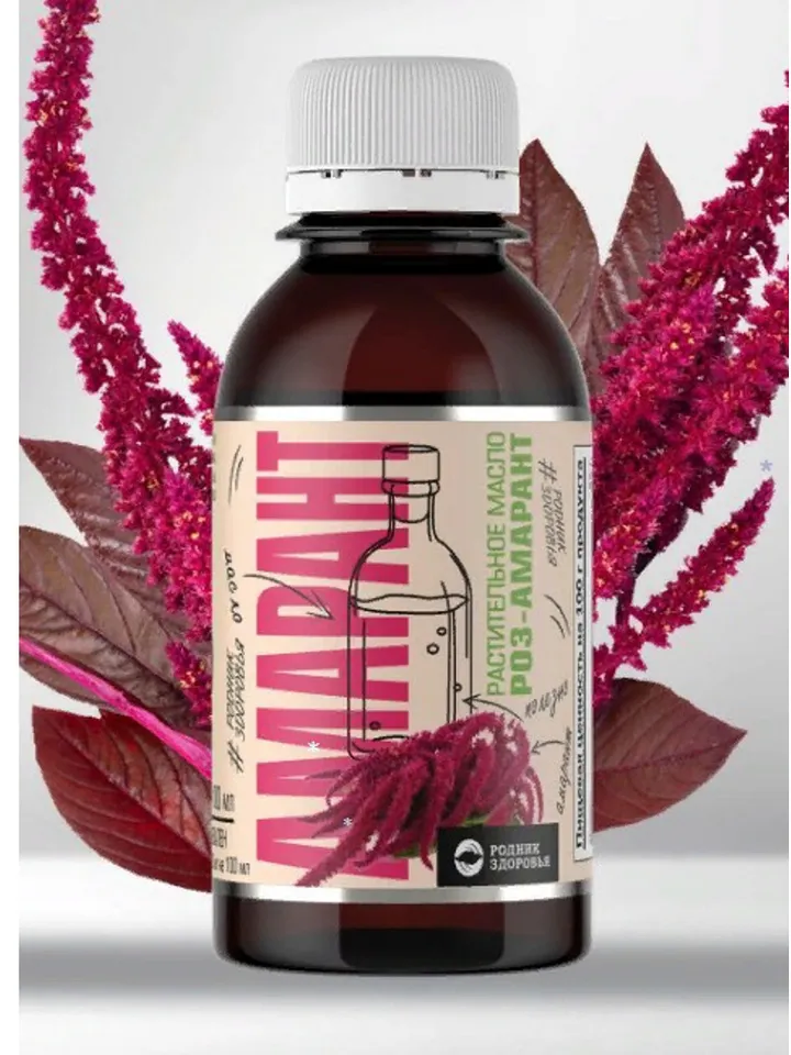 Amaranth oil, Corn oil, Cold-pressed Amaranth oil, 100 ml