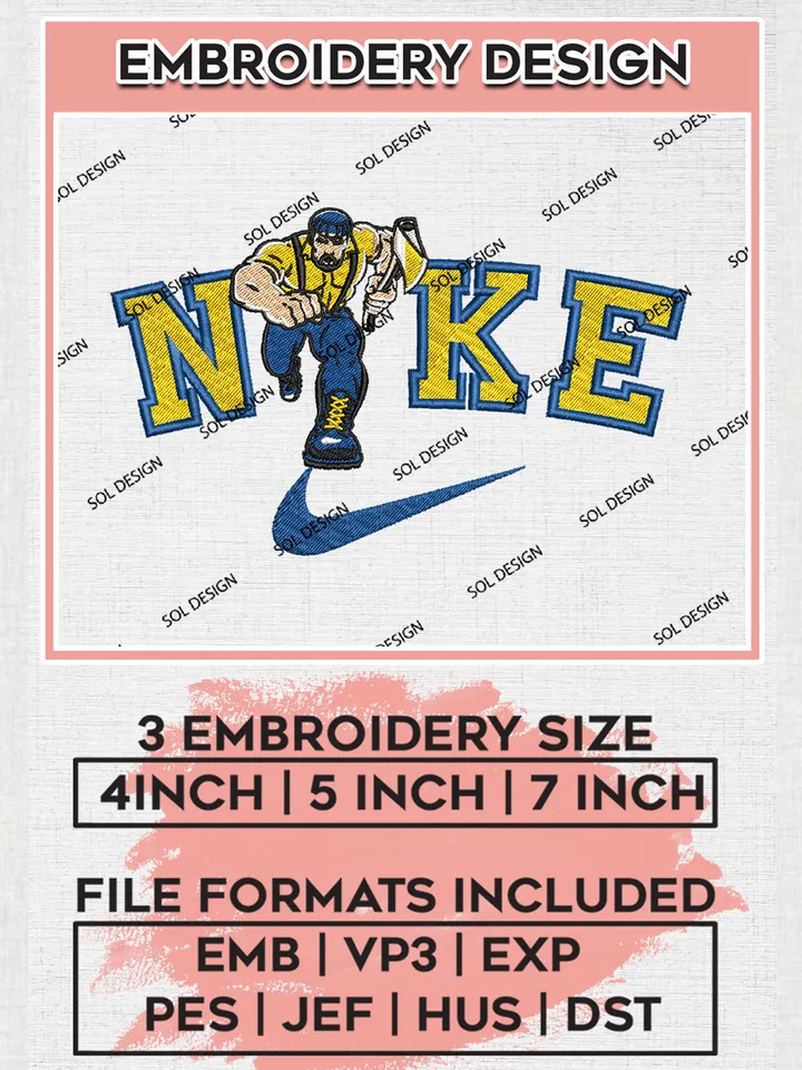 Nike Northern Arizona Lumberjacks Machine Embroidery Design, NCAA Northern Arizona Lumberjacks Embroidery Design files, NCAA Embroidery Designs, NCAA Machine Embroidery Designs, Digital Download