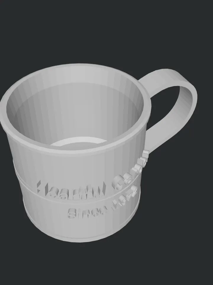 3D MODEL Miniature mug model ready to print