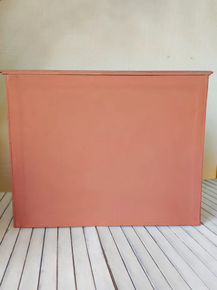 Roombox Doll Bed 1/12 shabby chic pink