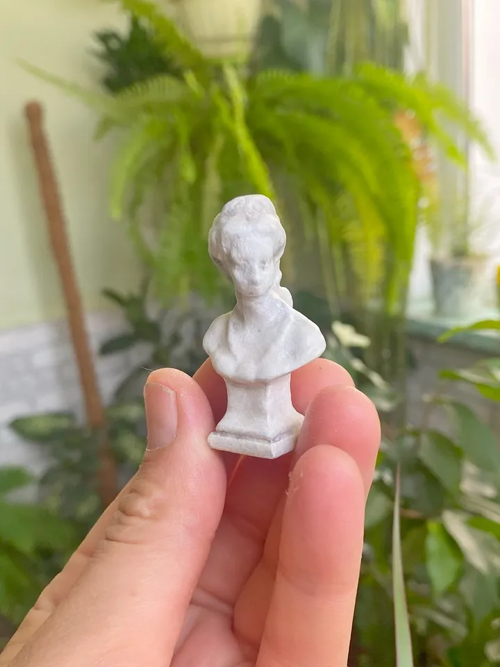 Figurine for the puppet museum. Dollhouse miniature. 1:12. Doll accessories.