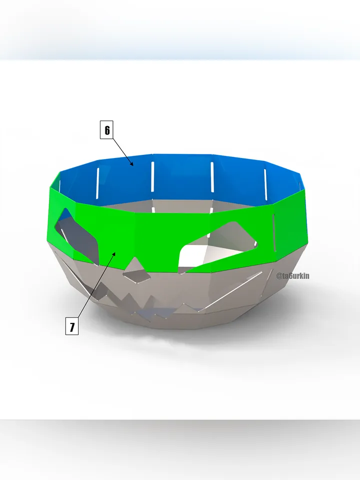 Welding Project Plans Drawings Fire Pit Halloween (DXF, PDF)