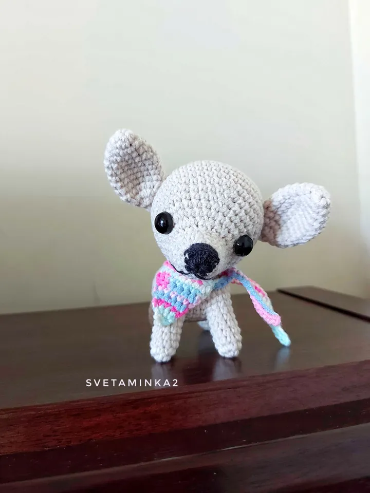 Crochet Puppy Pattern Amigurumi Dog. Digital Download. PDF.