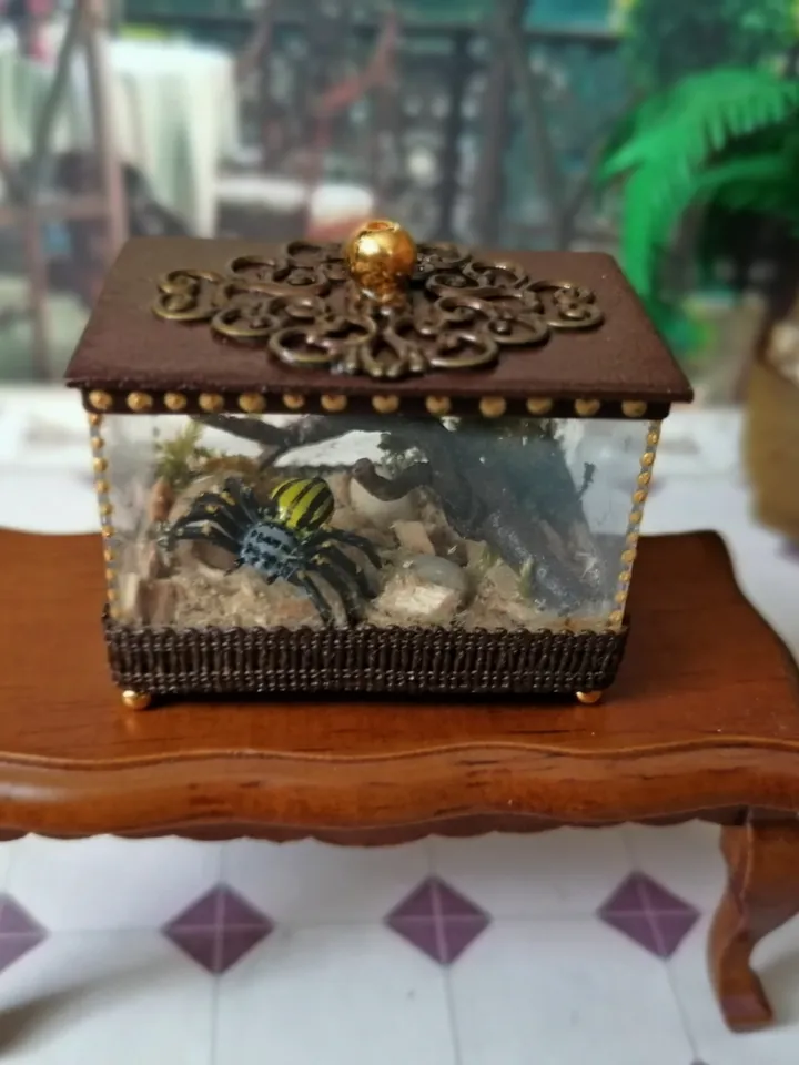 Terrarium. Spider cage. Puppet miniature.1:12 scale.