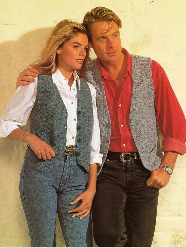 Waistcoat knitting pattern, women waistcoat pattern, men waistcoat pattern, waistcoat vest knitting pattern pdf