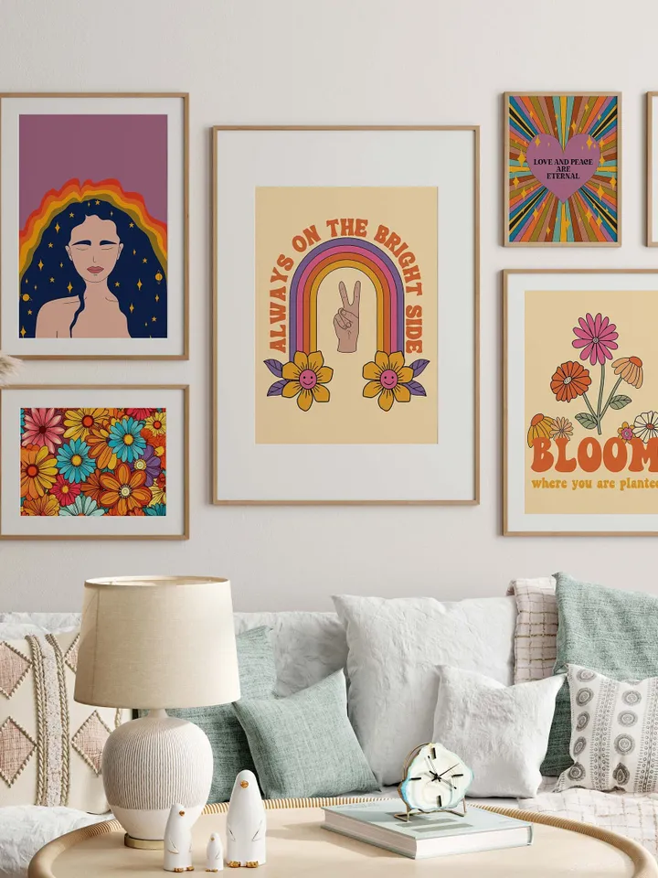 Good Things Retro Quote Wall Print Quote Wall Art Digital Print Download Digital Download Wall Print Retro Wall Decor Printable Wall Art