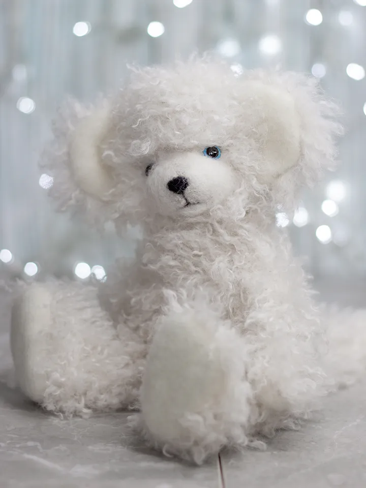 Teddy cat, White plush cat, Stuffed cat, Collectible cat, Room design, Cat figurine, Soft cat, Exclusive toys, Toys