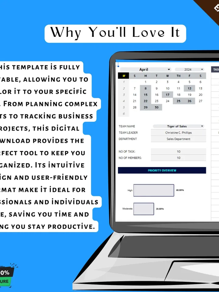 Team Task Assignment Tracker Template, Editable Google Sheets, Project Task Management Tool, Team Collaboration Sheet