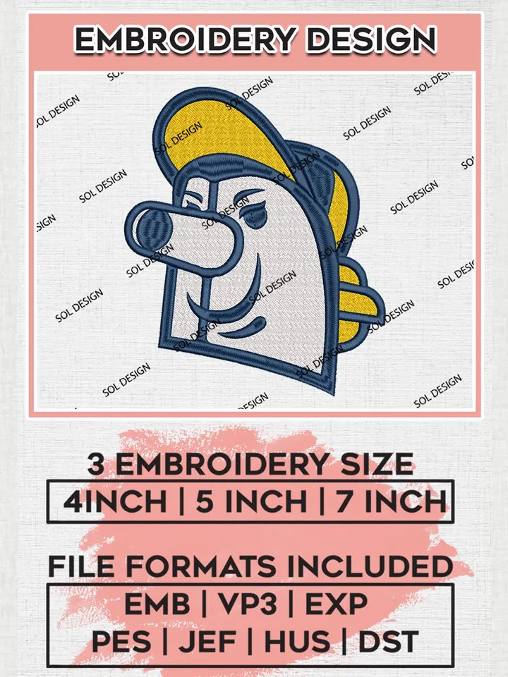 Funny Milwaukee Brewers MLB Logo Embroidery Design Files, MLB Milwaukee Brewers Team Embroidery, NCAA Teams, 3 sizes, MLB Machine embroidery designs, Digital Download