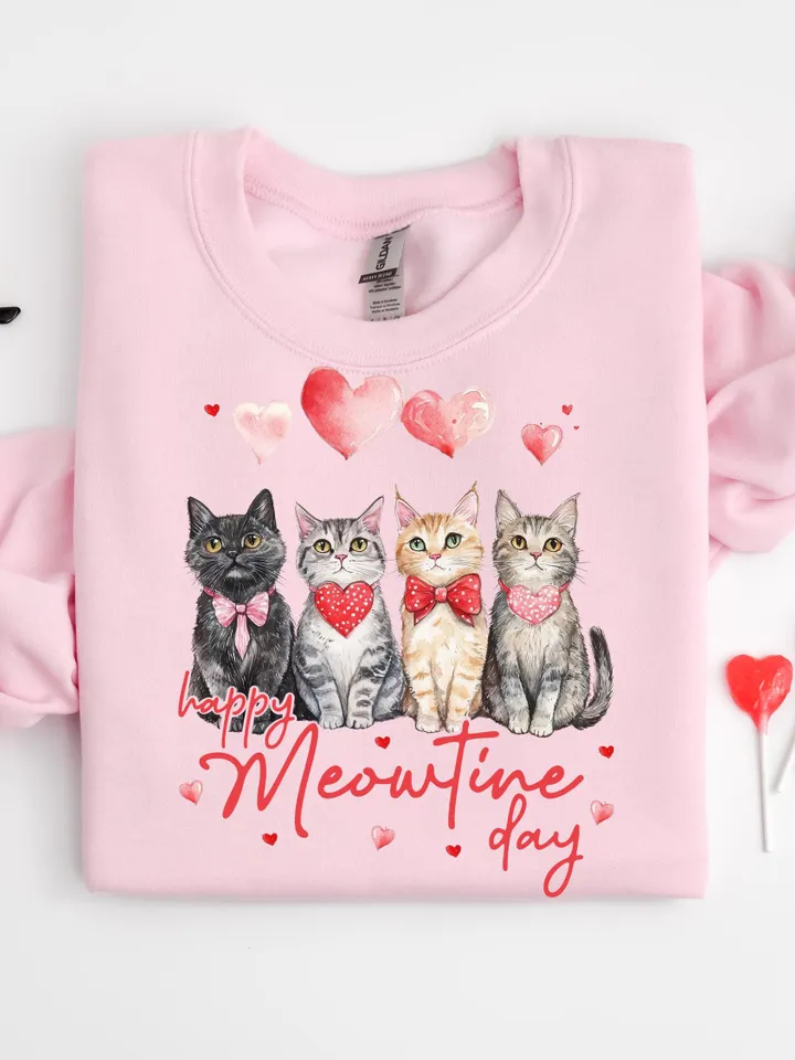 Valentine Cats Png, Cat Lover Digital Art for Crafts, Sublimation, and DIY Projects, Trendy Valentine Cat Mom Png Digital File Download