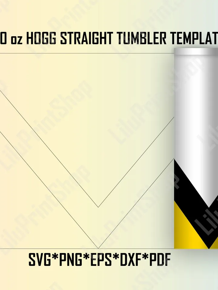 Hogg Tumbler svg 20oz V split Straight Hogg Skinny tumbler svg, V split cut file, vsplit tumbler SVG Vsplit Template Tumbler SVG Vsplit svg