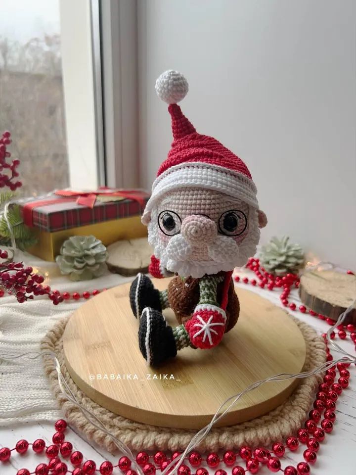 PDF Crochet Pattern Christmas Santa Claus,  Amigurumi Santa, Christmas ornaments, Christmas Decor, Amigurumi Christmas Toy, Amigurumi Gnome