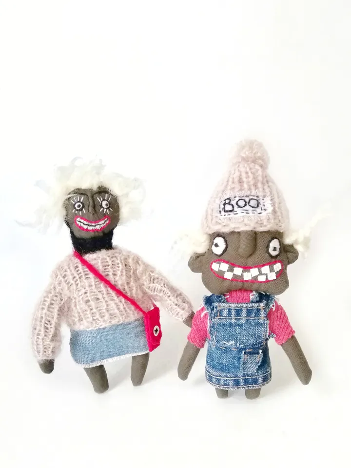 Handmade Creepy Dolls, Weird Fabric Interior Toys, Voodoo Dolls - Unique and Spooky Collectibles, Ugly and One-of-a-Kind. FREE SHIPPING!