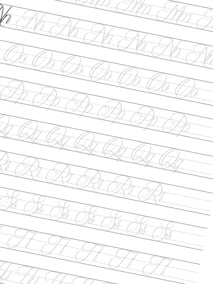 Handwriting, Calligraphy Practice Templates, Improve Handlettering