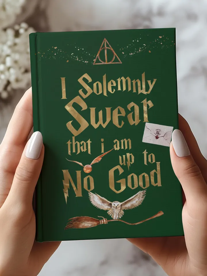 Wizarding World Hardcover Journal, Magic Notebook, Spell Book, Fantasy Diary, Gift, Magic gift Matte Journal