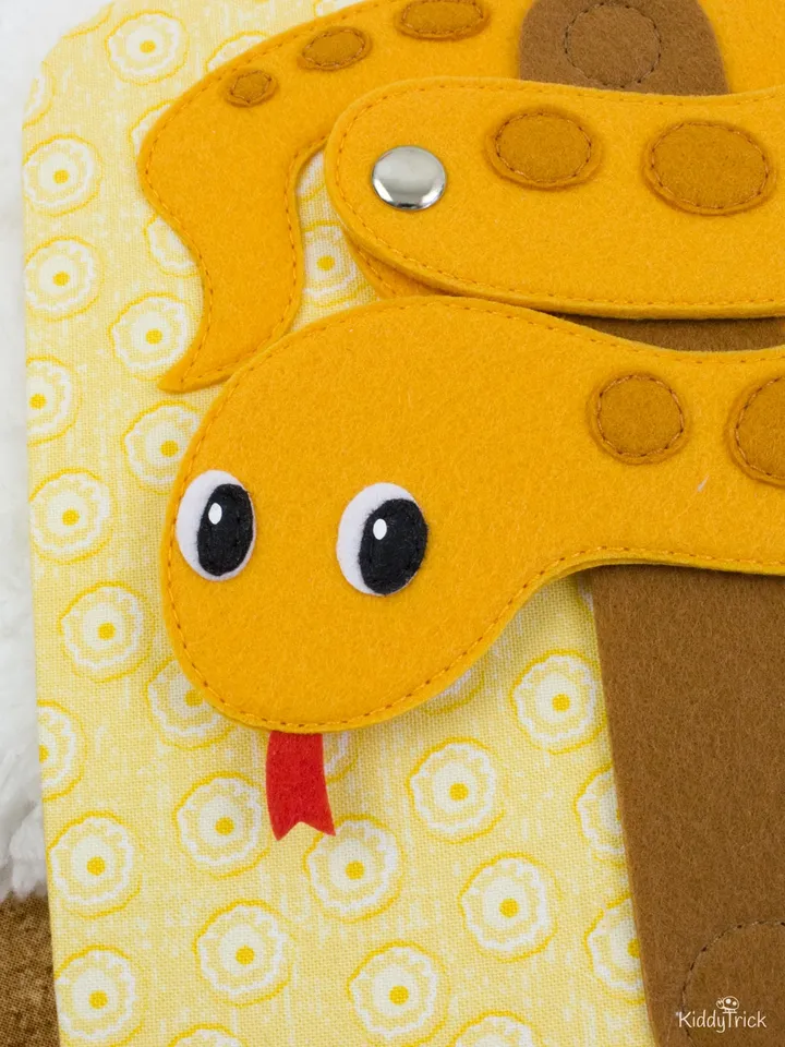 Snake - Felt Applique - Sewing Pattern