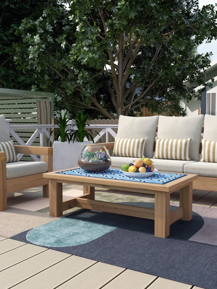 Patio Furniture Plans, Patterns, DIY, Modern Outdoor Sofa, Chair and Coffee Table