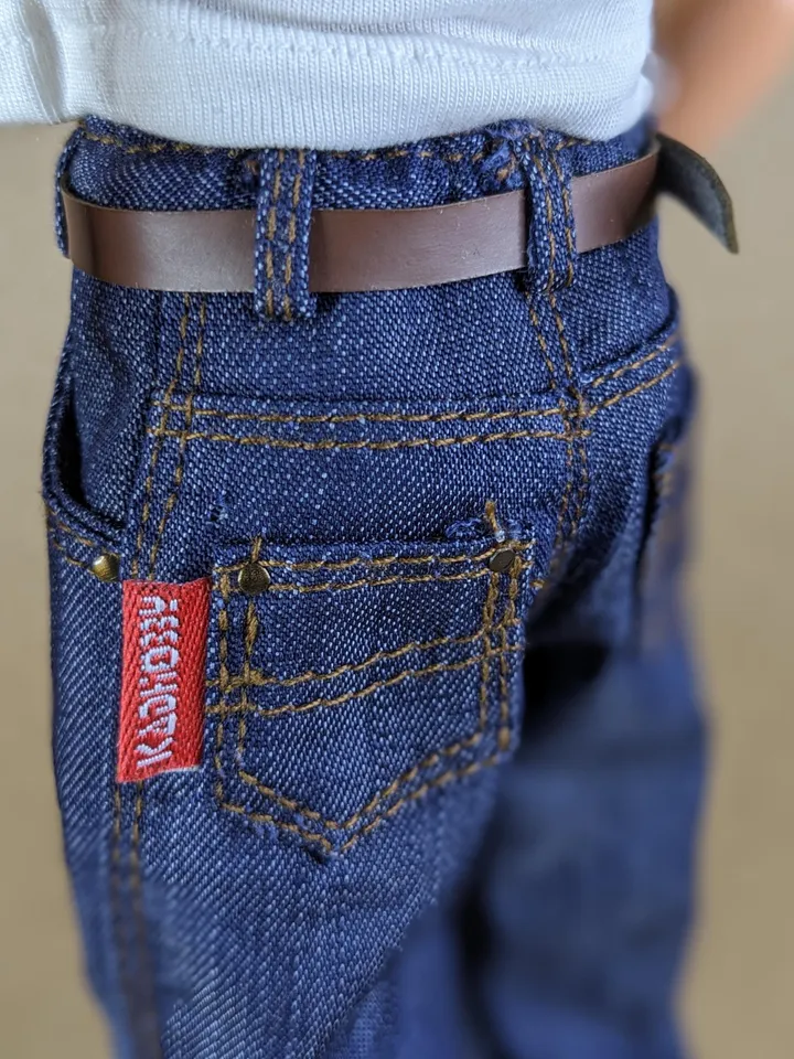 Classics blue jeans for 1/6 scale fashion male doll (Regular body)