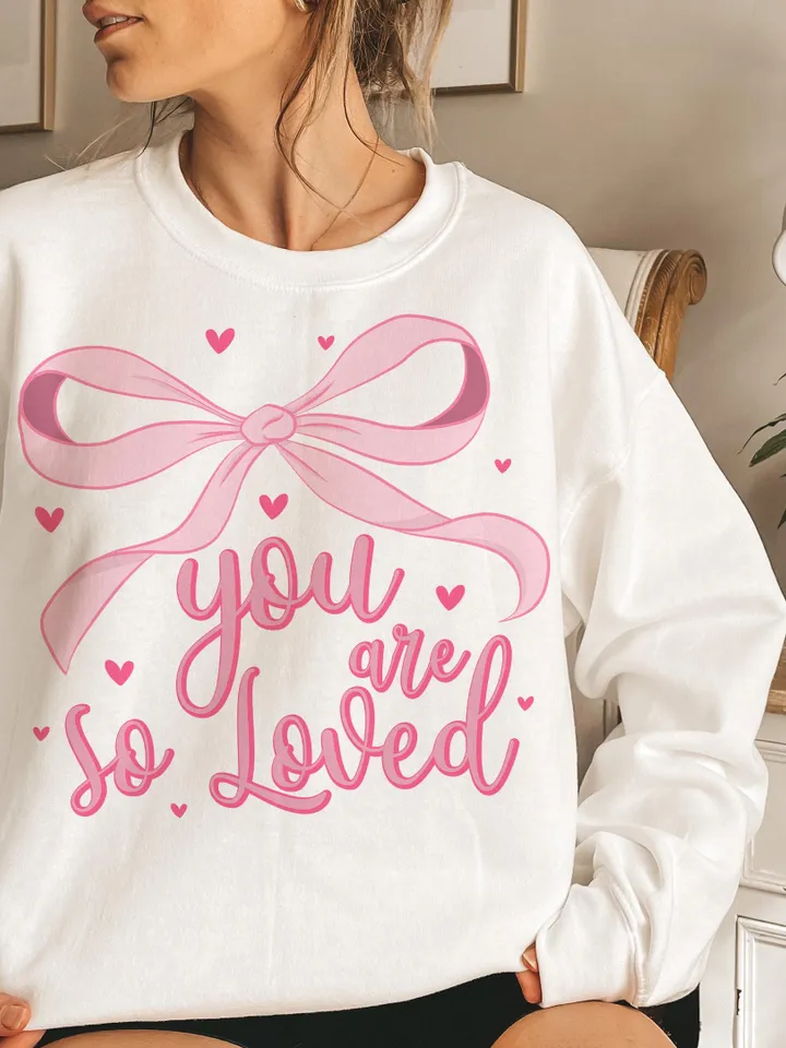 You are Loved Png, Christian Coquette Valentines Png, John 3:16 Png, Pink Valentines Day Png, Bible Verse Shirt Design, Valentine Hearts PNG