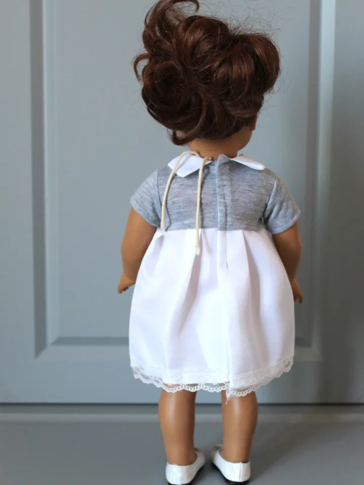 Handmade American girl doll clothes - dress for 18 inch doll – doll shoes and accessories – gift from grandmother