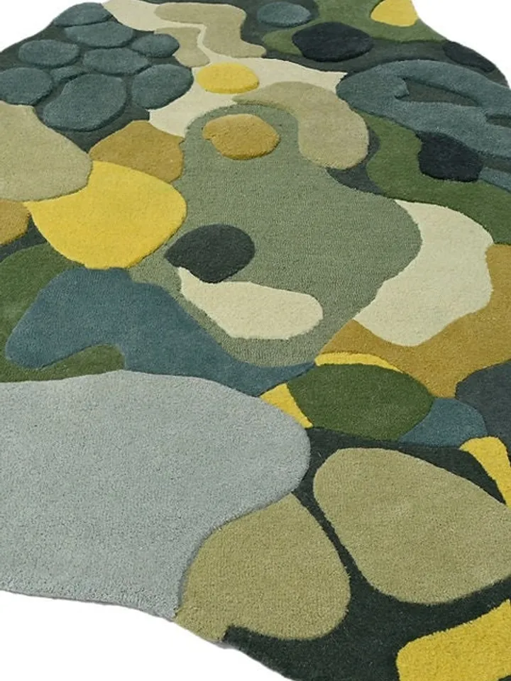 Forest Green Oval Hand tufted rugs 100% wool for living room, bed room, kids room in any size 8x10,6x9,5x8,4x6 hurry up!!!!!