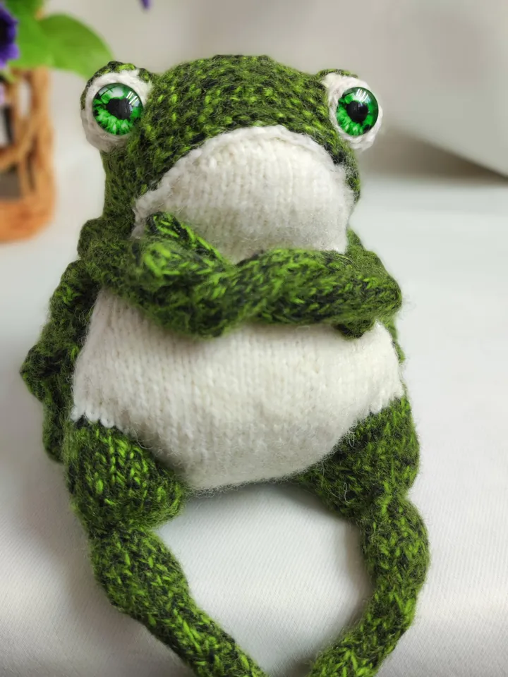 Funny toad Handmade Crazy frog