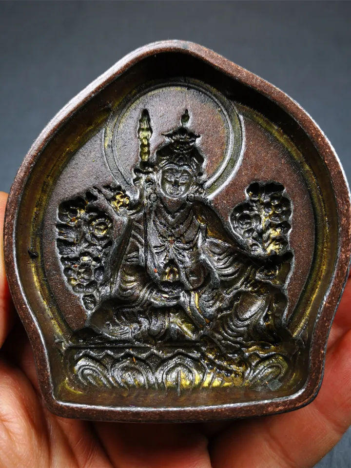 Guru Rinpoche Tsa Tsa Mold,9cm Padmasambhava Mould,Gandhanra Handmade Tibetan Buddha Tsha Tsha Mould Statue For Making Clay Statue