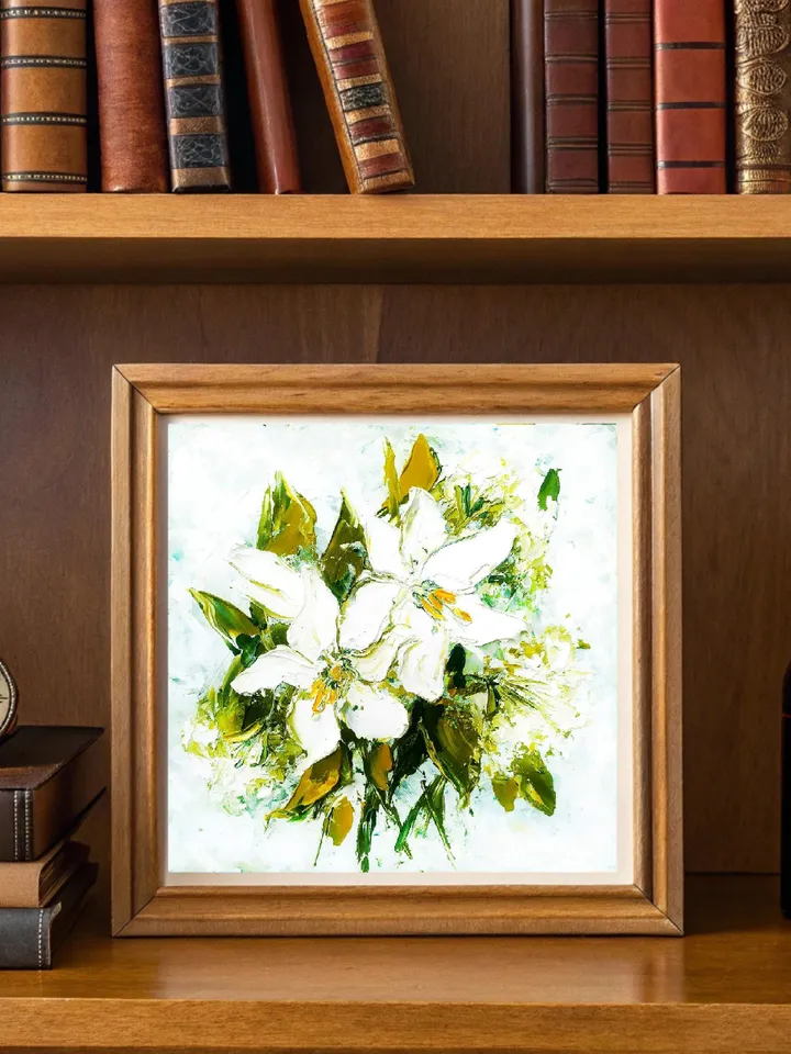 Lily Painting Flower Original Art Original Oil Painting Painting Painting Abstract Floral Painting Gift by ArtProkopaloSv