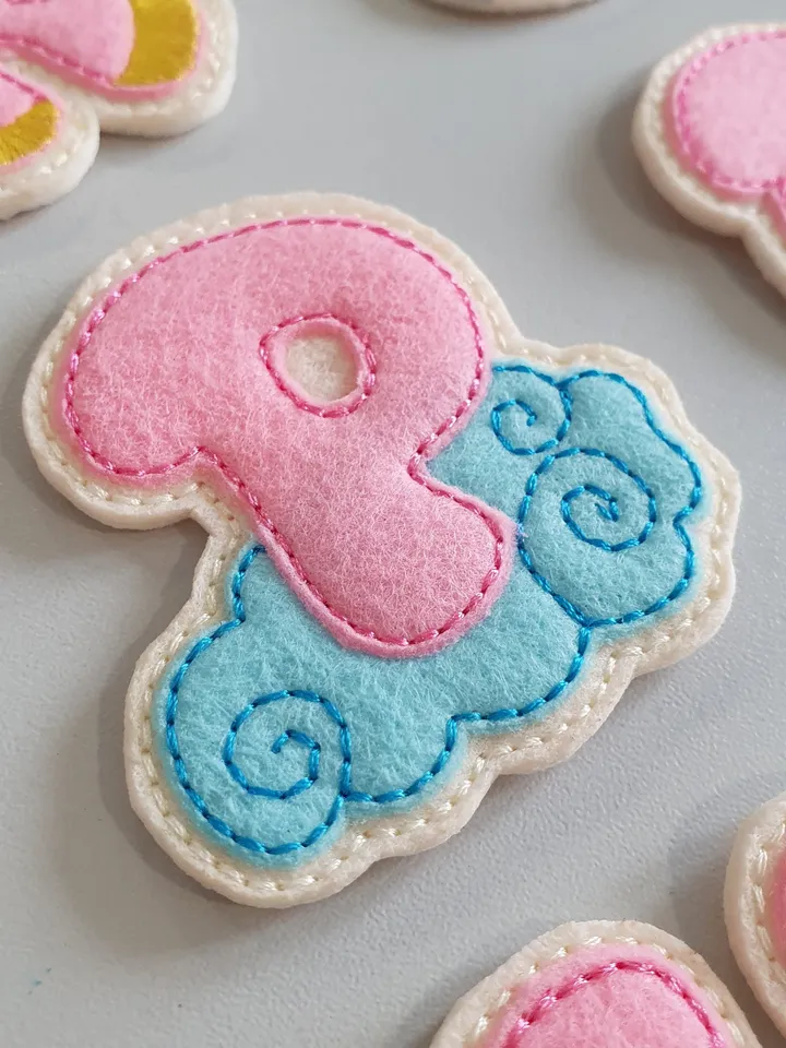 ITH Unicorn English Alphabet Embroidery Design Set, Felt Letters for Learning Pattern, 4x4 Hoop Digital File