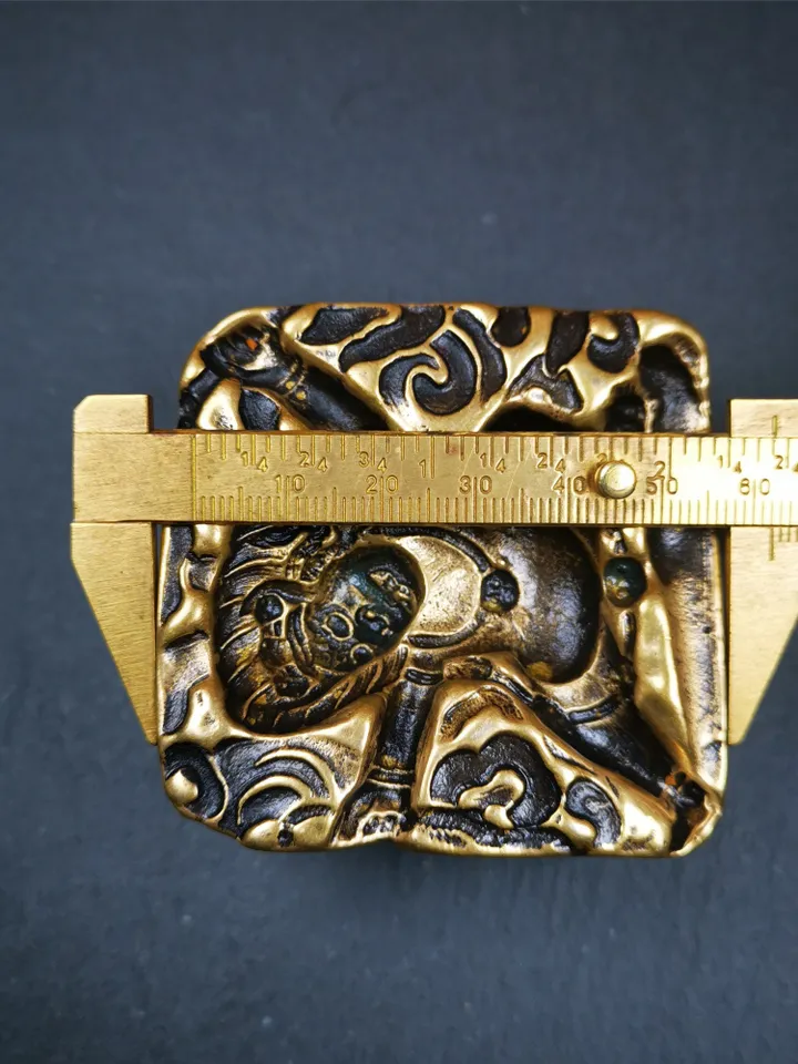 Gandhanra Old Tibetan Buddha Statue Tsa Tsa Mold, Mahakala Tsha Tsha Mould For Making Clay Statue,2.36&quot;,about 70 Years Old