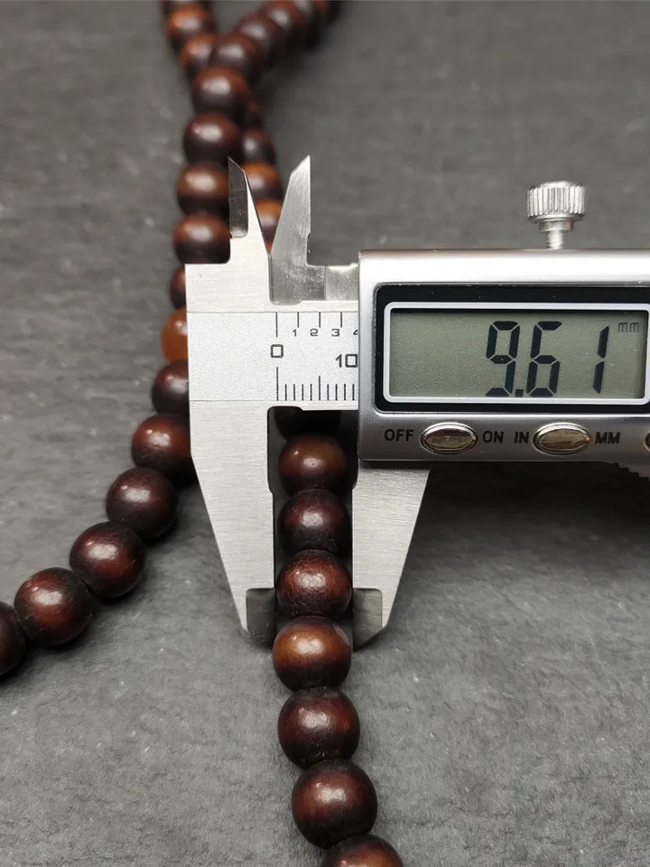 Gandhanra Old Tibetan 108 Prayer Beads,9.6mm Bodhi Root Bead Mala Necklace,39" Length