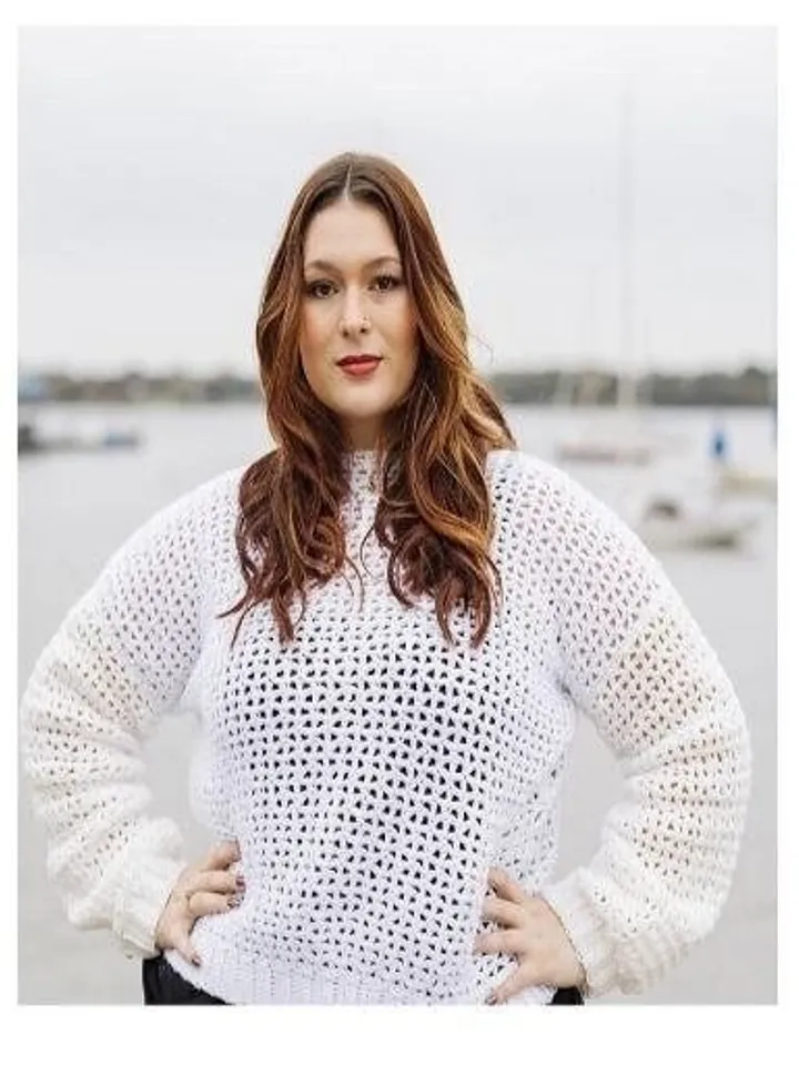 Crochet Mesh sweater pattern, crochet summer sweater pattern , pdf size S M L XL 2XL 3XL
