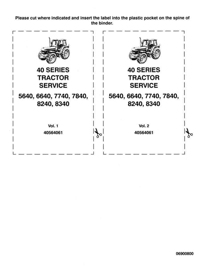 FORD 5640 6640 7740 7840 8240 8340 TRACTOR MANUAL SERVICE SHOP REPAIR