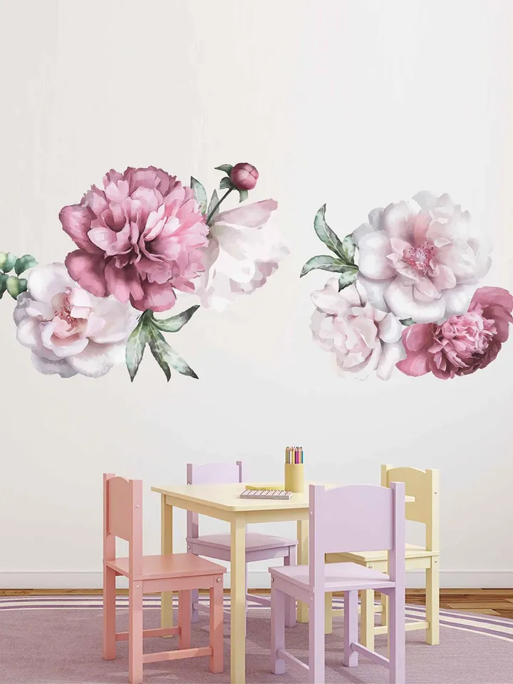 Peonies Wall Decal Flowers Stickers ik2431
