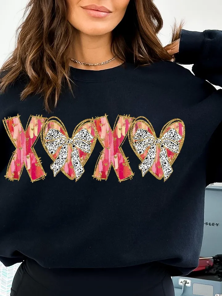 XOXO Valentine Day Heart Brushstroke png, Valentine png, Valentines day Png, xoxo png, valentine png designs, Coquette Valentine Png