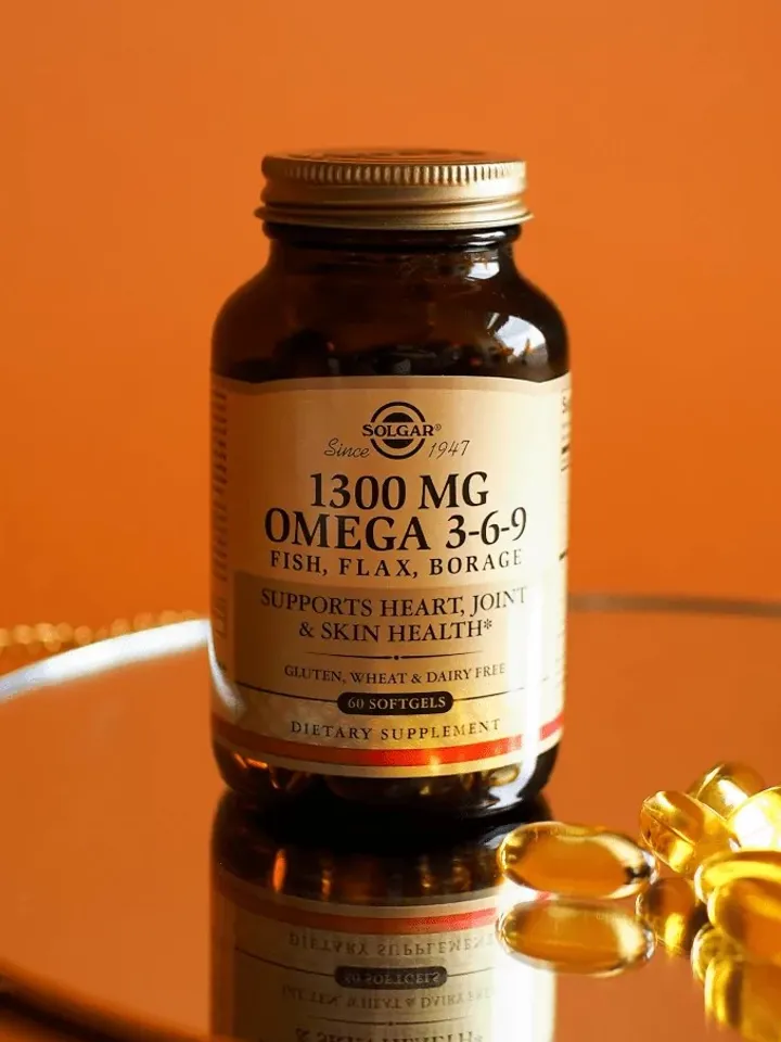Solgar EFA Omega 3-6-9 "Omega 3-6-9 Fatty Acid Complex" capsules 1300 mg
