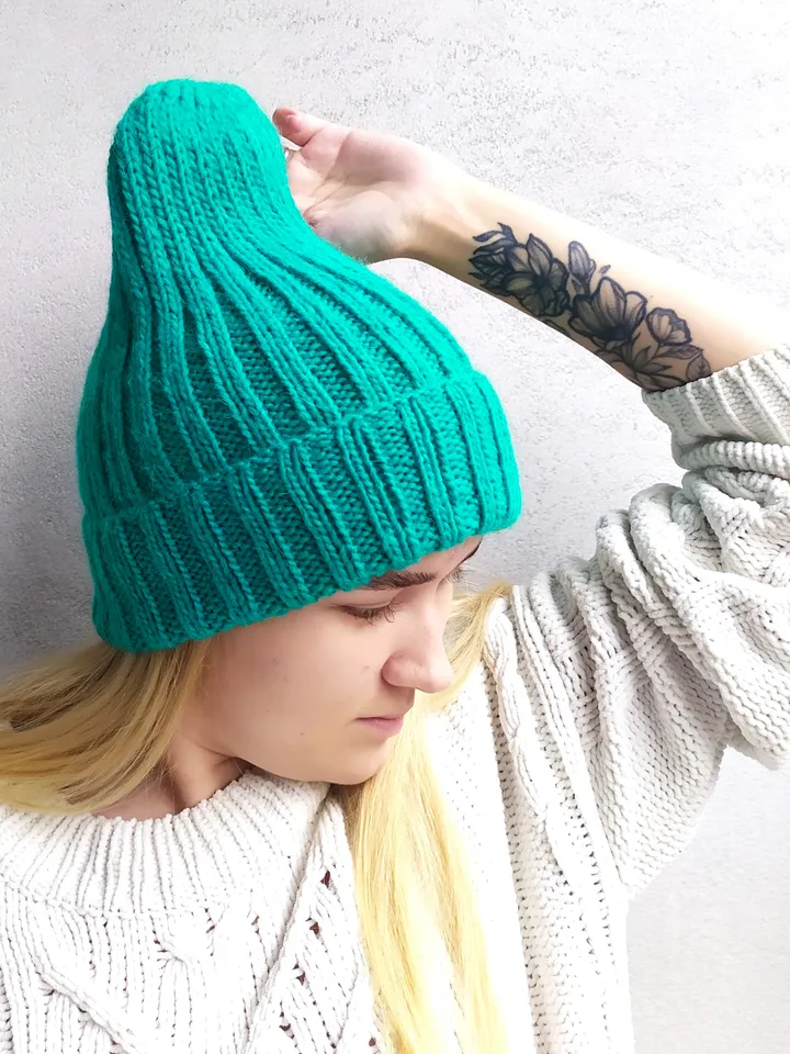 Woolen warm womens handmade hat